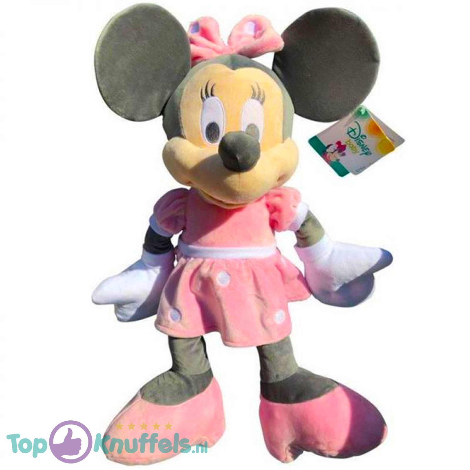 Pluche Disney Baby Minnie Mouse Plush (Pink/Grijs) 30 cm