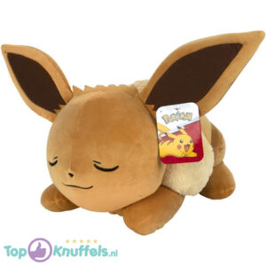 Eevee Sleep – Pokémon Plush Toy (50 cm liggend)