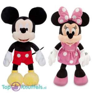 Mickey Mouse + Minnie Mouse Disney Plush Toy Set 34 cm