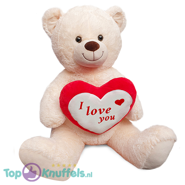 Teddy Bear Bobo Plush Toy White XXL 120 cm