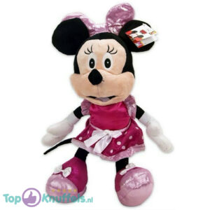 Disney Minnie Mouse Plush Toy (Pink Whiteh Bow) 45 cm