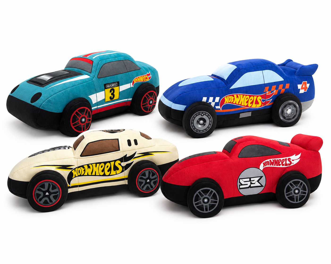 Hot Wheels Auto Red Plush Toy 30 cm - Image 2
