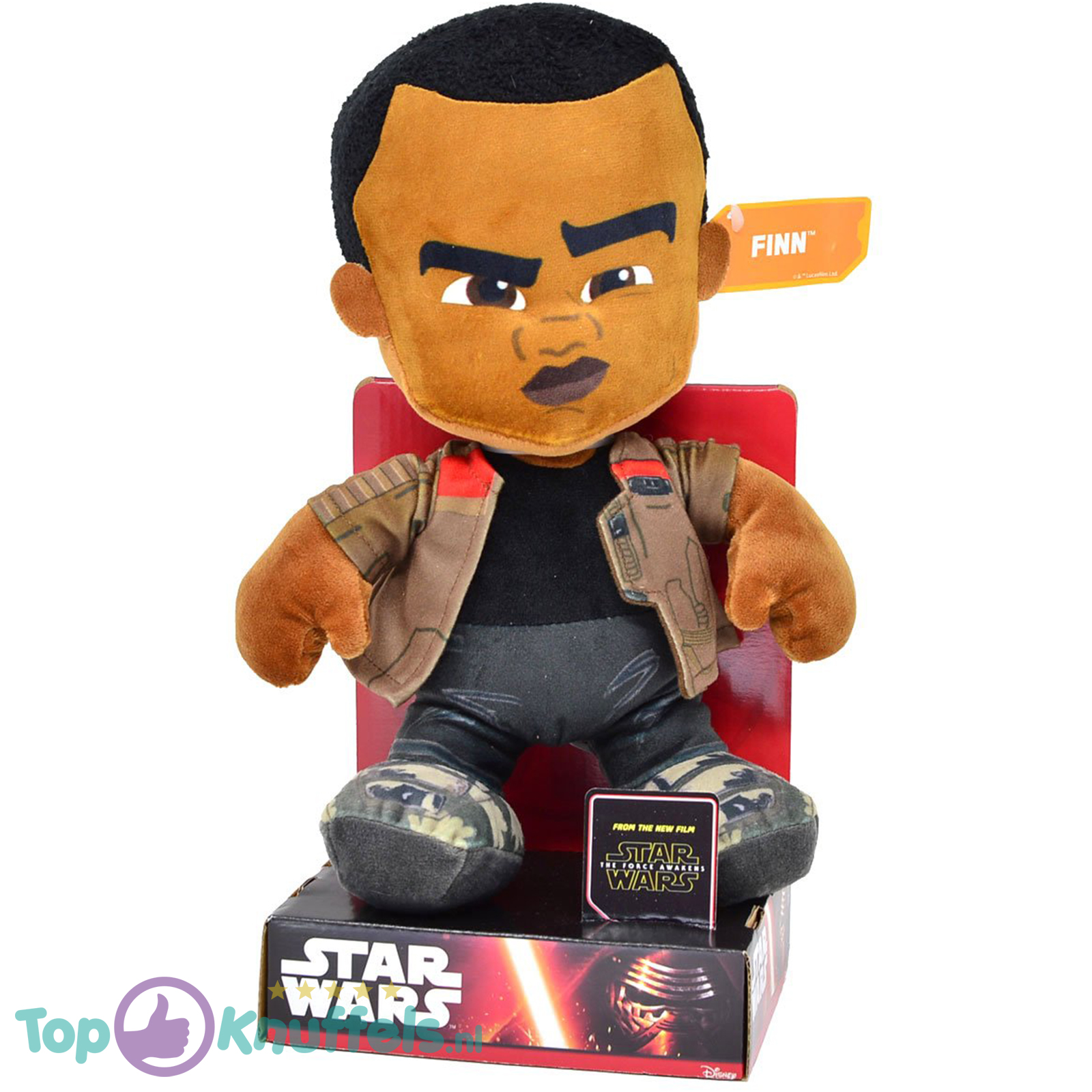 Disney Star Wars Finn Plush Toy + Displaydoos 30 cm