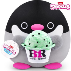 Snackles Plush XL – Penguin Penelope Whiteh Baskin Robbin IJs 55 cm