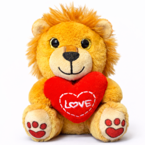 Leeuw Whiteh Love Heart Mini Plush Toy 14 cm