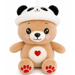 Teddy Bear Squishy Whiteh Panda Hoed Plush Toy 26 cm