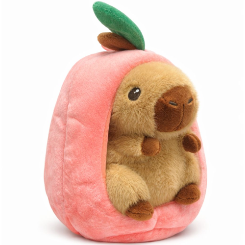 Capibara in Perzik Plush Toy 25 cm