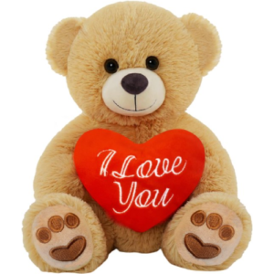 Teddy Bear Fien Whiteh Red Heart Love Plush Toy 20 cm