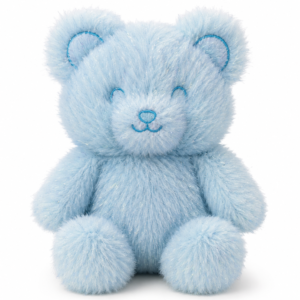 Teddy Bear Glitter LichtBlue Plush Toy 22 cm