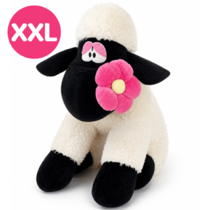Sheep Whiteh Flower Sitting Plush Toy XXL 100 cm