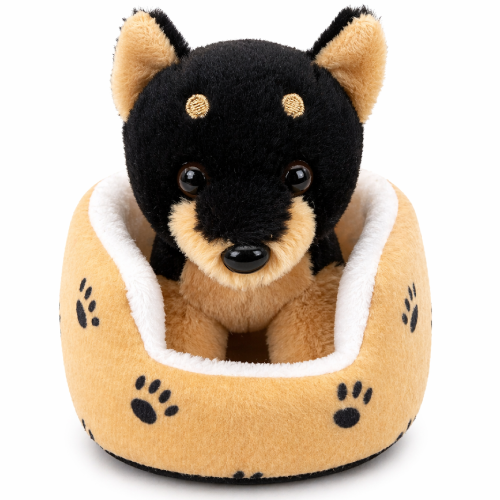 Blacke Dog in Dogenmand Plush Toy 15 cm