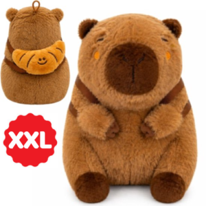 Capibara Whiteh Croissant Backpack Plush Toy XXL 100 cm
