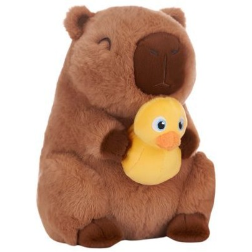 Capibara LichtBrown Whiteh Eend Plush Toy 24 cm