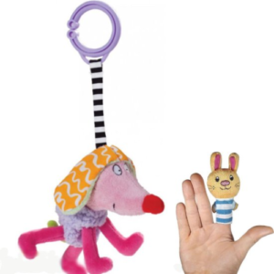 Kooky Dog (Purple) 17 cm + Plush Toy Vingerpop 10 cm