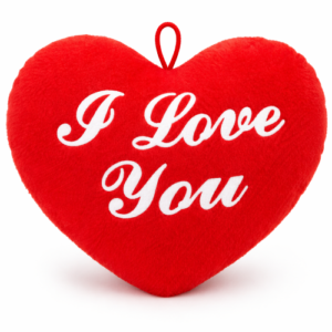 I Love You Red Heart Plush Toy 20 cm