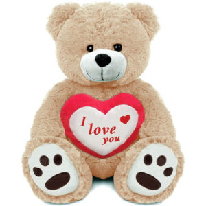 Teddy Bear Barry Whiteh I Love You Heart Plush Toy XXL 100 cm