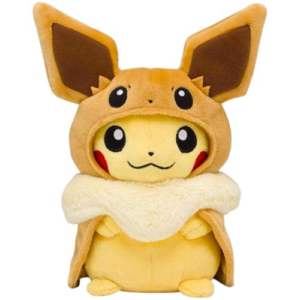 Pikachu Whiteh Eevee Poncho Pokémon Plush Toy 30 cm