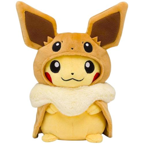 Pikachu Whiteh Eevee Poncho Pokémon Plush Toy 30 cm