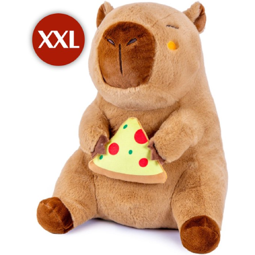 Capybara Whiteh Pizza Plush Toy XXL 100 cm – Capibara