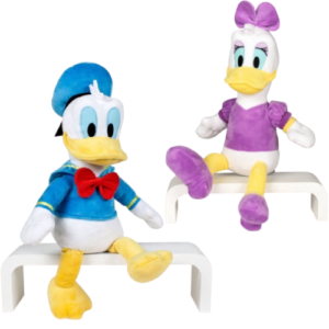 Donald Duck en Daisy Duck Disney Plush Toy Whiteh Geluid 32 cm