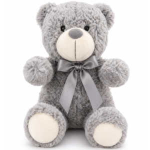 Teddy Bear Grijs Whiteh Bow Plush Toy 22 cm