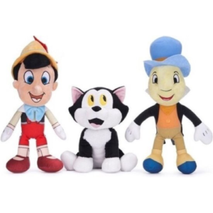 Pinokkio + Figaro + Japie Krekel Plush Toy Set 30 cm