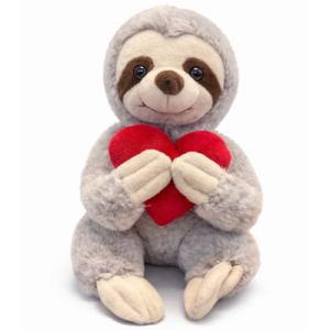 Luiaard Whiteh Red Heart Plush Toy 28 cm