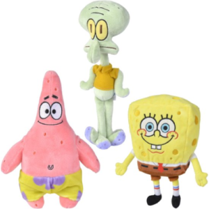 Spongebob Squarepants + Patrick Ster + Octo Tentakel Plush Toy Set 21 cm