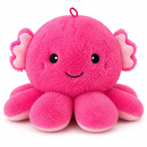 Octopus Axolotl Pink Kawaii Plush Toy 22 cm
