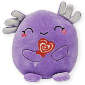 Axolotl Whiteh Heartjes Lolly Kawaii Plush Toy 20 cm