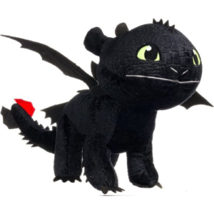 Toothless Black – Hoe tem je een Draak / How to train your Dragon Plush Toy 40 cm