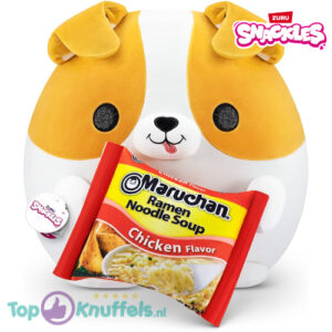 Snackles Plush – Corgi Dog Whiteh Ramen Noodles 45 cm