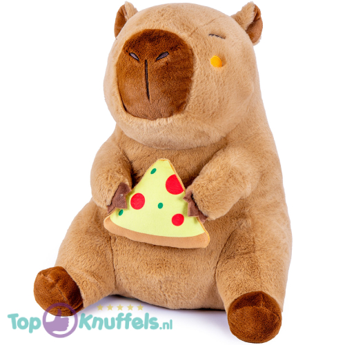 Capybara Whiteh Pizza Plush Toy 24 cm – Capibara