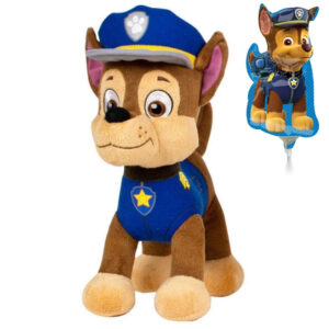 Chase – Paw Patrol Plush Toy 20 cm + Paw Patrol Ballon