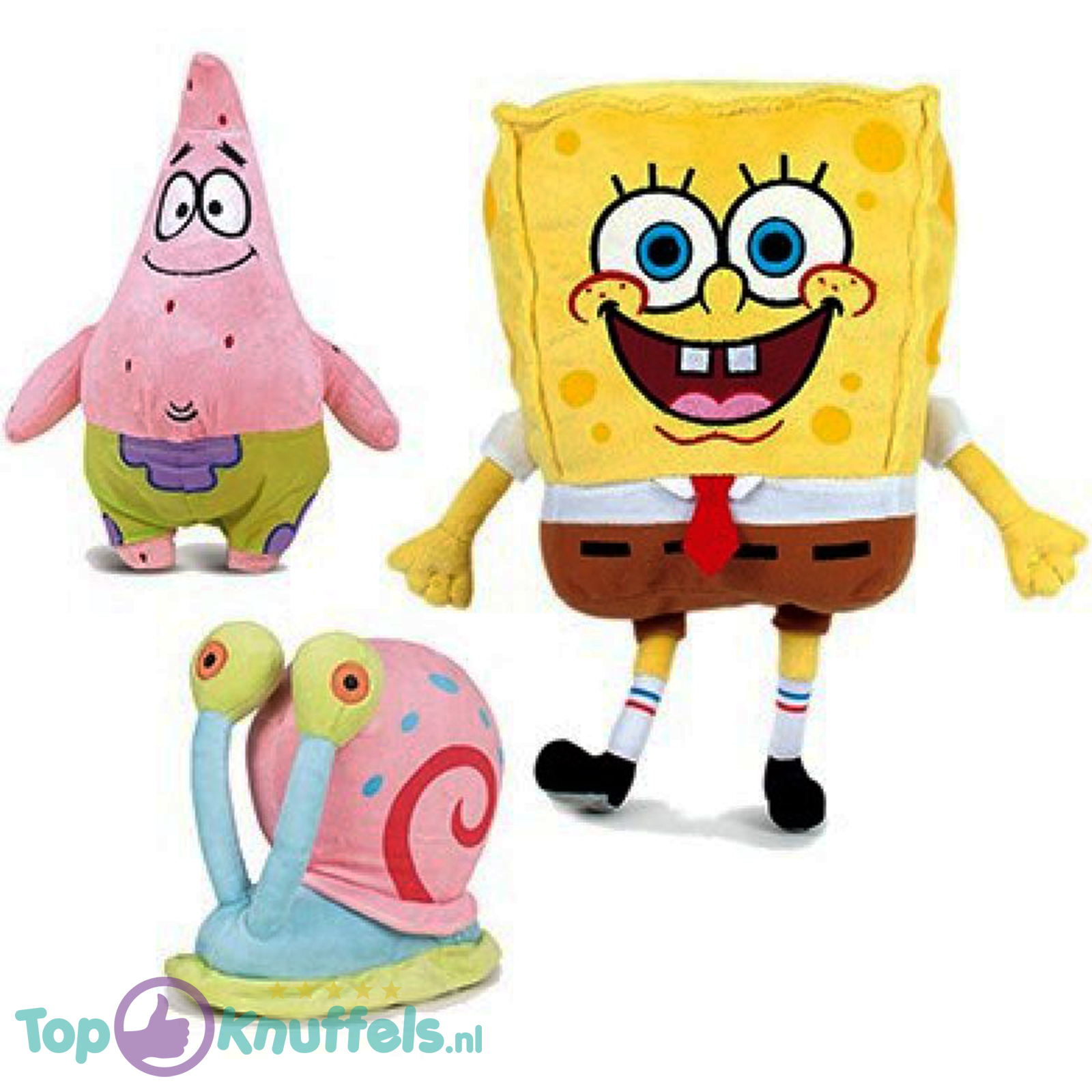 SpongeBob SquarePants Plush Toy Set van 3! (20 cm) Patrick Slak Gerrit Sponge bob
