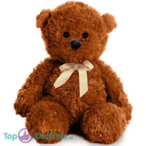 Teddy Bear Polly (Brown Whiteh White Bow) Plush Toy 30 cm