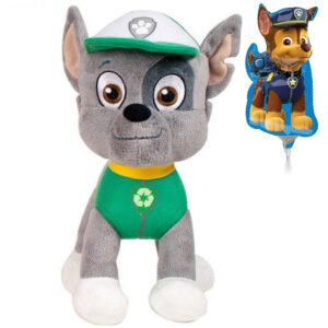 Rocky – Paw Patrol Plush Toy 20 cm + Paw Patrol Ballon