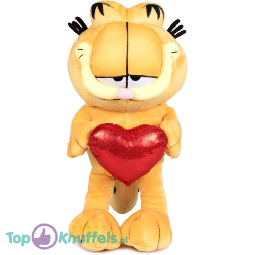 Garfield Cat Whiteh Heart Plush Toy XXL 100 cm