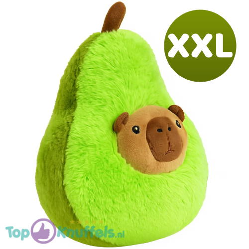 Capibara Avocado Kawaii Plush Toy XXL 80 cm – Capybara