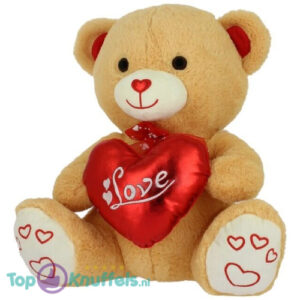 Teddy Bear Sofie Plush Toy Whiteh Heart Love 42 cm