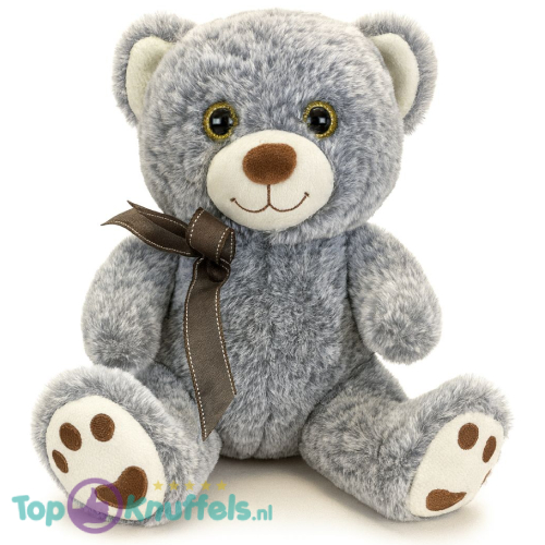 Teddy Bear Grijs Whiteh Bow Plush Toy 30 cm