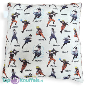 Naruto & Sasuke Pluche Kussen White 38 x 38 cm