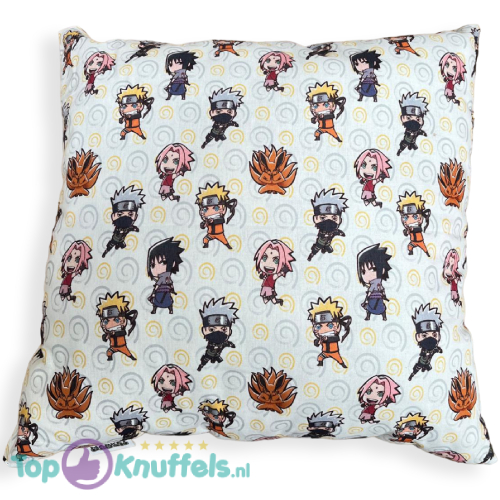 Naruto & Sasuke & Sakura Pluche Kussen White 38 x 38 cm