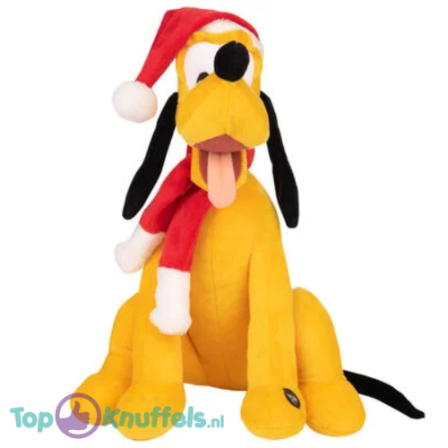 Pluto Whiteh Christmasmuts en Geluid – Disney Plush Toy 30 cm