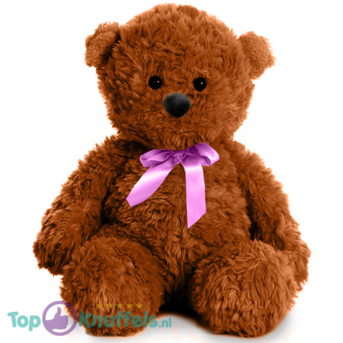 Teddy Bear Polly (Brown Whiteh Pink Bow) Plush Toy 30 cm