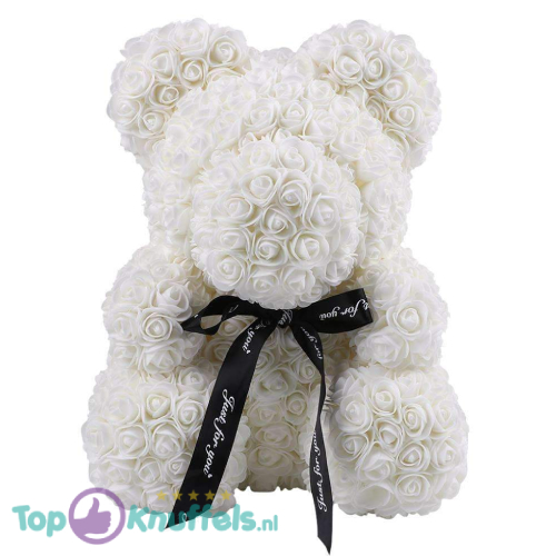 Pinkn Bear White Whiteh Bow 30 cm